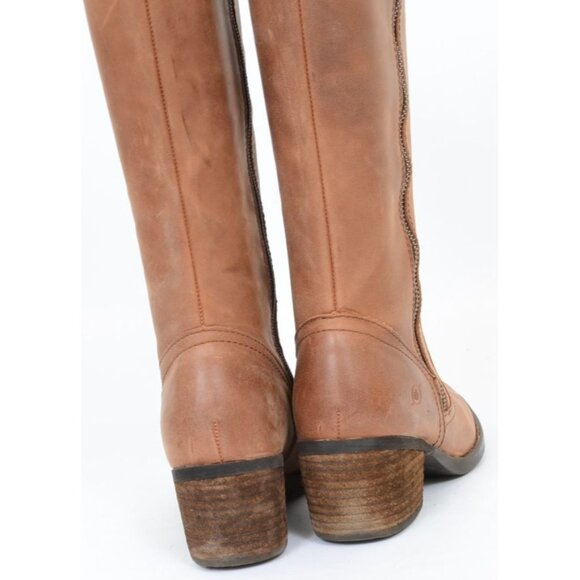 BORN Fannar Women's Western Festival Leather Knee Hi Riding Boots Size 6.5 Boho - Picture 6 of 8